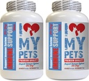 Suplementos del sistema de inmunodeficiencia de perros - Booster - Saludable PET - Suplemento - Turquía Tail for Dogs - 120 Treats (2 Botellas)