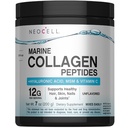 NeoCell Marine Collagen Peptides Powder TEN 7 oz TENIDO Suplemento desenfrenado TENIDO CON Vitamina C y MSM TENIDO Plus Hyaluronic Acid ANTE Prebiótico Fiber Beauty Blend TEN Hair, Skin, " Nails TENIDO para Mujeres y Hombres