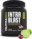 NutraBio Intra Blast Bcaa Powder Amino Amino Acid Suplemento, Electrolyte & Hydration Blend, Intra, Pre Workout &amp; Muscle Recovery, 20g Eaa Amino Acids Powder, 5g Glutamine- Cherry Limeade, 30 Serving