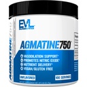 Evlution Agmatine Sulfate Nitric Oxide Powder Nutrition High Strength Agmatine Sulfate Powder Nitric Oxide Supplement for High Intensity Pumps Muscle Growth Recovery and Performance - Unflavored
