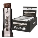 Barebells Protein Bares Cookies &amp; Crema - 12 Conde, 20g High Protein Treats - Chocolate Nutrition Bar con 1g Total Azúcares - On-The-Go Breakfast o Post-Workout Snack