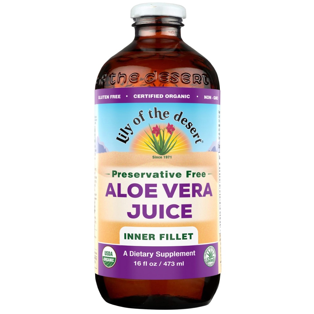Lily of The Desert Aloe Vera Juice, Preservative Free, Inner Fillet, 16 Fl oz