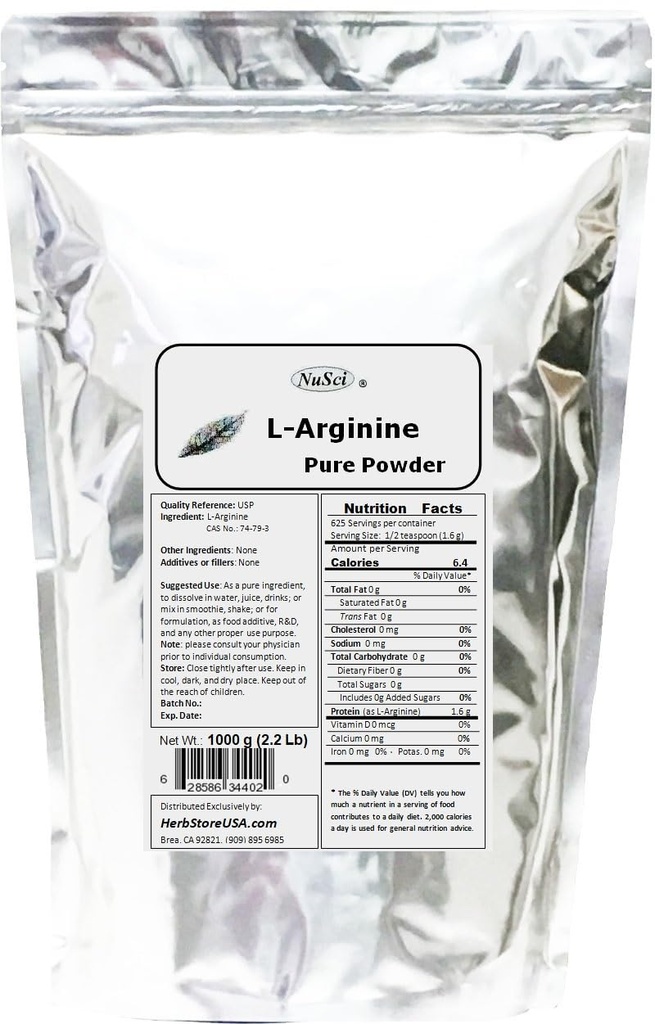 Formulario de base de pólvora L-Arginina (1000 gramos (2,2 lb))
