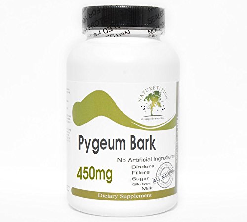 Pygeum Bark 450mg ~ 200 cápsulas - No aditivos ~ Suplementos de la naturaleza