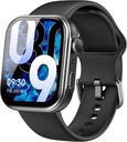 TOZO AMOLED S6 Smart Watch 1.85" Ultra-Clear Screen Dynamic Faces Bluetooth Call, 100+ Sports Modes Fitness Activity Tracker with Sleep Monitor IP68 Waterproof Black