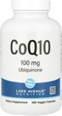 Lake Avenue CoQ10 Nutrition - Suplemento Ubiquinone - promueve la actividad antioxidante - Gluten Free, Non-GMO - 100 mg - 360 cápsulas vegetales