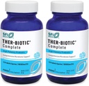Klaire Labs SFI Health Ther-Biotic Complete Probiotic Powder - 100 Billion CFU - Probióticos de hombres y mujeres para la salud digestiva &amp; soporte inmunológico - sin lácteos, hipoalergénico (64g, 2 Pack)