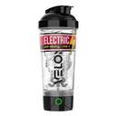 VELOMIX Eléctrico Protein Shaker Bottle - 24 oz ← USB-C recargable ¦ Leak Proof Shaker Cups for Protein Shakes ← Portable Blender for Shakes and Smoothies (Electric-Transparent)