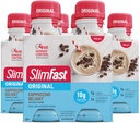 SlimFast Meal Replacement Shake, Original Cappuccino Delight, 10g de Listo para Beber Proteína para Pérdida de Peso, 11 Fl. Oz Bottle, 4 Conde (Pack of 3) (Packaging May Vary)