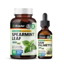 BIO KRAUTER Spearmint 100 Capsules & Saw Palmetto Tincture 2 Fl. Oz.