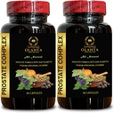 PROSTATE COMPLEX FOR MEN - Complejo de salud de próstata, Pumpkin extracto de semilla, Saw Palmetto Extract, Pygeum africanum Extract, Grape Seed Extract, Prostate booster - 2 Botellas
