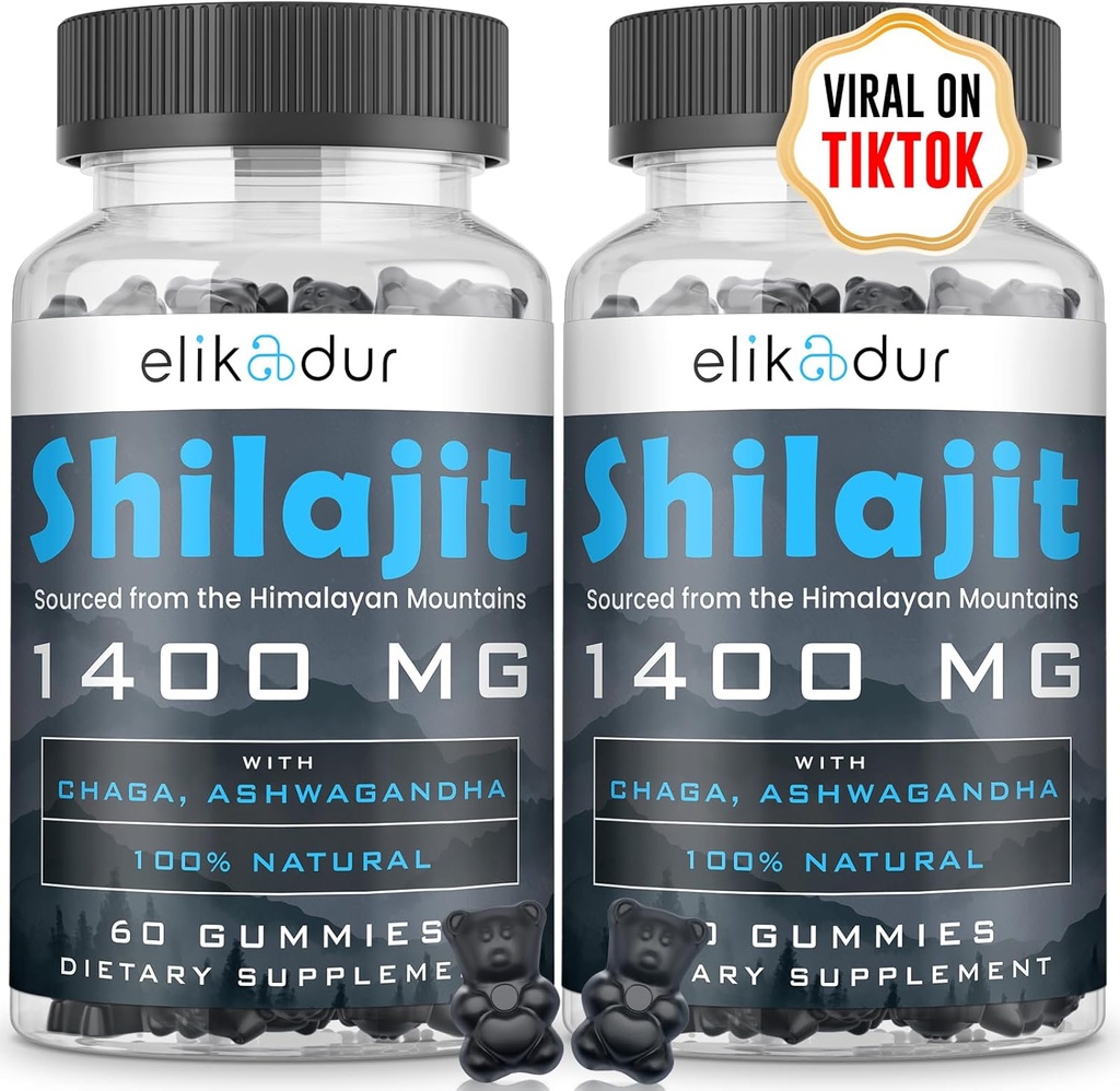 84,000 MG Organic Shilajit Gummies with 85+ Trace Minerals, Fulvic Acid, Shilajit for Men & Women, Energy & Immune Support, High Potency Gold Grade, Sugar-Free, Vegan, 100% Natural 120 Gummies