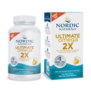 Nordic Naturals Ultimate Omega 2X, Lemon Flavor - 90 geles blandos - 2150 mg Omega- aceite de pescado de alta potencia Omega-3 con EPA & DHA - promueve la salud del cerebro y del corazón - No GMO - 45 piezas