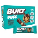 BUILT Bar Puff Protein Bars - Cookie Dough - 15g Protein Snack Bars with Collagen - Calorie Conscious, No Gluten Free - 12 Count