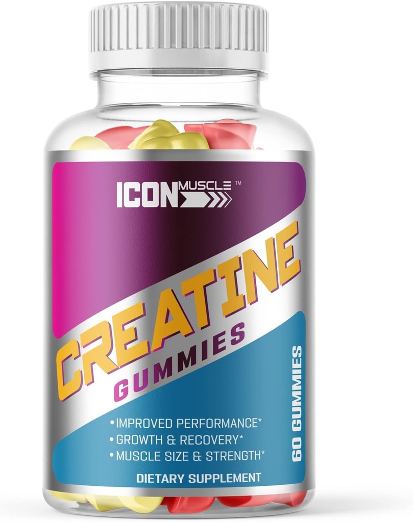 Creatine Gummies tóxico Creatine Monohydrate tóxico Crecimiento muscular & Strength  durable Workout Recuperación Silencio Natural Flavors