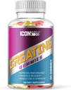 Creatine Gummies tóxico Creatine Monohydrate tóxico Crecimiento muscular & Strength  durable Workout Recuperación Silencio Natural Flavors