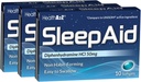 HealthA2Z® Sleep Aid TENIDO Diphenhydramine HCL 50mg TENIDO Softgels Silencioso más profundo Durmiendo 10 Condes (Pack of 3)