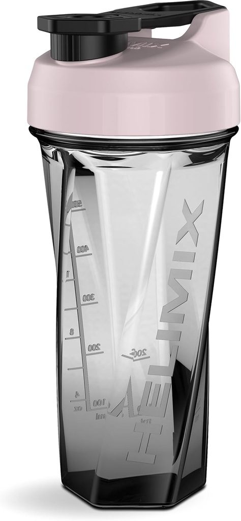 HELIMIX 2.0 Vortex Blender Shaker Bottle Holds upto 28oz  No Blending Ball or Whisk Silencio EE.UU. Hecho ← Portable Pre Workout Whey Protein Drink Shaker Cup ¦ Mixes Cocktails Smoothies Shakes ← Top Rack Safe
