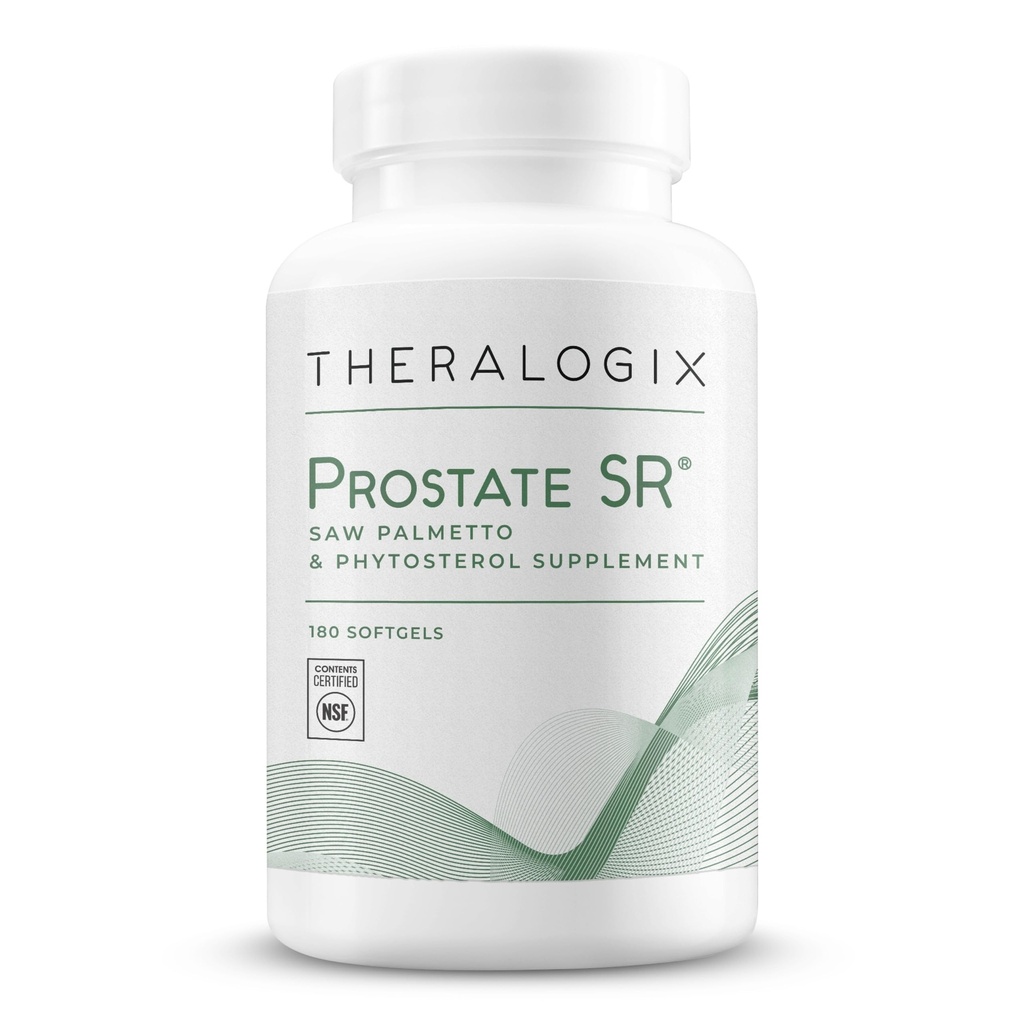 Theralogix Prostate SR Saw Palmetto & Beta-Sitosterol Supplement - Supports Healthy Urinary Tract Function in Men* - 90-Day Supply - NSF Certified - 180 Softgels