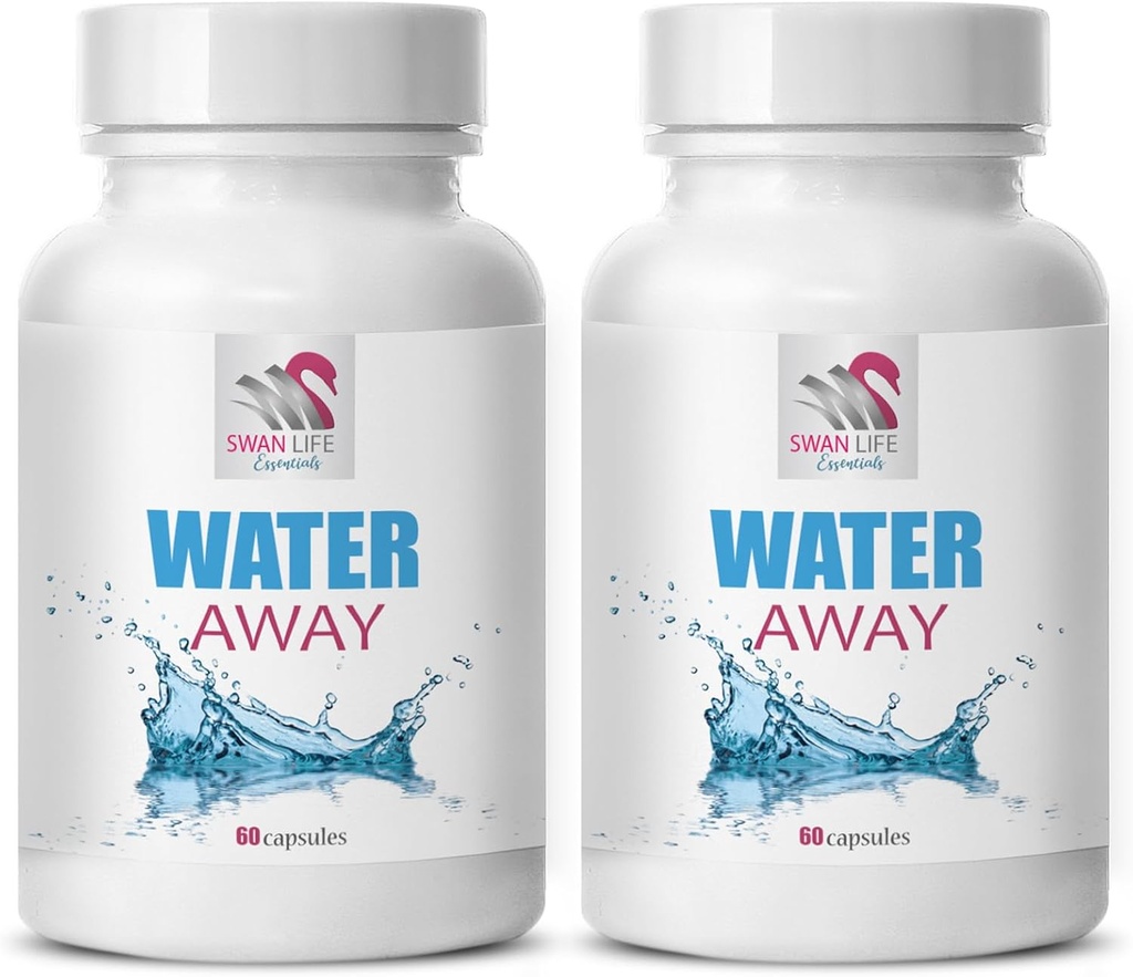 Diuretic complex - WATER AWAY - Diuretic complex, Water balance, Natural support, Herbal water, Diuretic herbs, Herbal wellness, Diuretic formula, Water support, Wellness water supplement 2Bot 120Caps