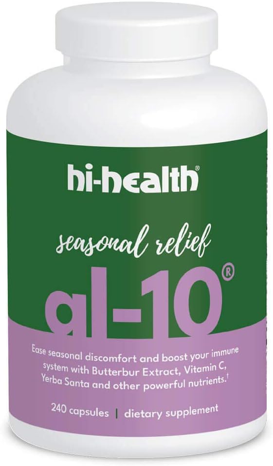 Hi-Health AL-10 Seasonal Relief Natural Non-Drowsy Immune Booster, 240 Capsules