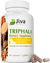 Jiva Botanicals Triphala Suplemento - Triphala Capsules Hecho con Amalaki, Bibhitaki y Haritaki Polvo para la Salud Normal Digestiva & Normal Sistema Immune - 60 cápsulas