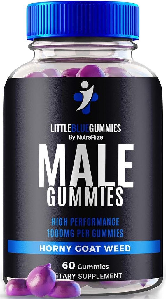 Little Blue Gummies for Men, Premium Male Supplement for Daily Nutrition, LittleBlue Gummy, All-Natural Multivitamin for Peak Performance and Overall Health, Official Reviews (60 Gummies)