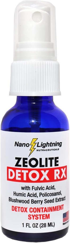 Zeolite Detox Rx Zeolite Detox Nanotechnology Detox Suplemento, Puridad sin igual, Suplementos de Absorción Superior, Blushwood Seed Extract