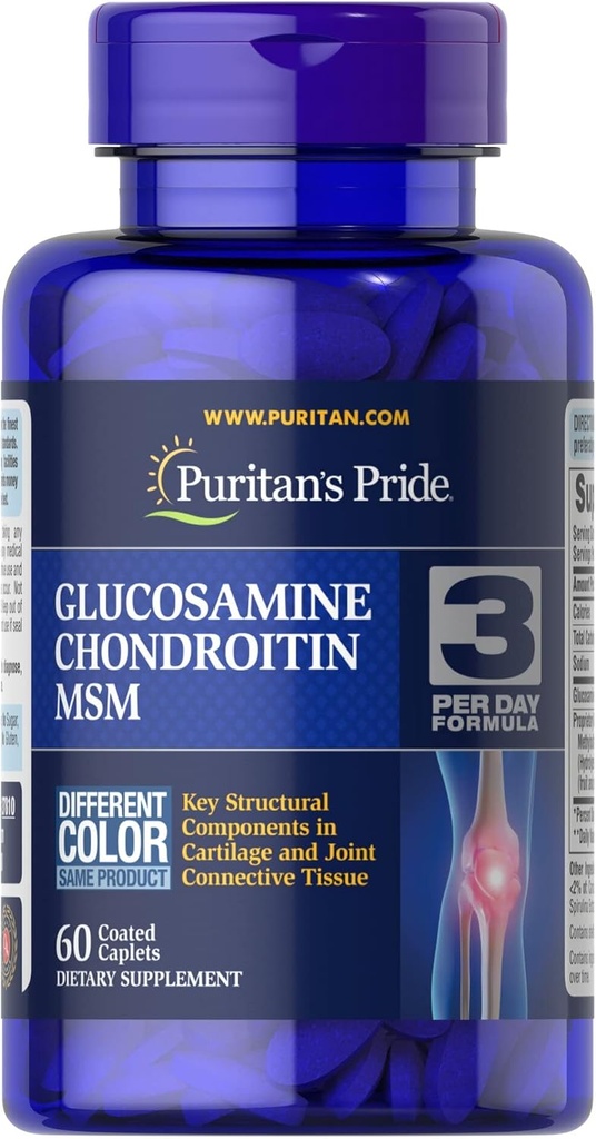 Pride de Puritan doble fuerza Glucosamine Chondroitin MSM Joint Soother 60 Cap