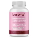 BESTVITE Benfotiamine 150mg / Alpha Lipoic Acid 300mg (120 Vegetarian Capsules) - No Stearates - Vegan - Gluten Free - Non GMO