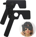 2 Pack Ocluidor Ocular Oftalmológico para Oftalmólogos, Optometristas y Ortoptistas Exam Tool (Black)