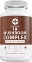 Mushroom Supplement 2500mg - 90 Capsules - 10 Mushroom Master Blend - Lions Mane Reishi Cordyceps Chaga Maitake, Shitake Turkey Tail Mushrooms Supplements Mushroom Complex Capsules