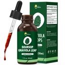 Organic Soursop Graviola Leaf Extract Liquid Drops | Soursop Bitters Liquid | GMP Certified | Vegan, Non-GMO, Gluten Free | Immune Support | 1 Fl Oz