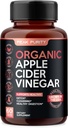 Cápsulas de vinagre de manzana 100% orgánicas crudas - Natural Detox Gut Cleanse & Healthy Digestion - Sin sabores &amp; Fácil de Tragar - Píldoras de ACV de fuerza adicional - 1000 mg