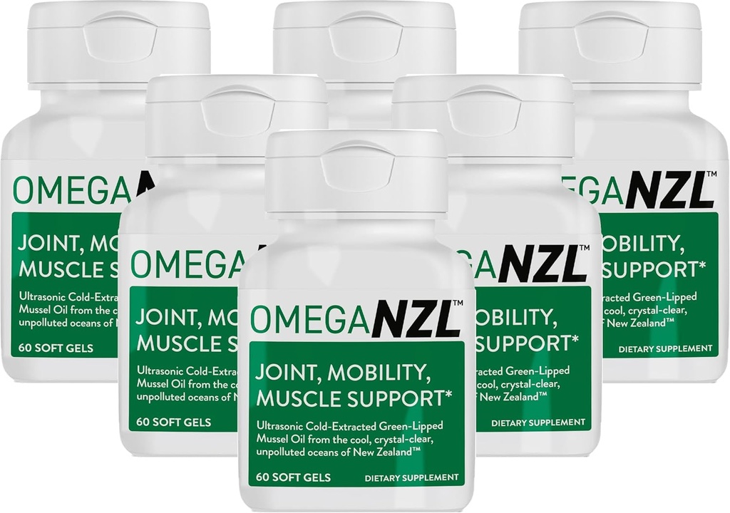 Original Omega-3 Joint Support Supplement, Best Natural Muscle Relief, Green-Lipped Mussel Oil, 360 Softgels, No Fishy Aftertaste