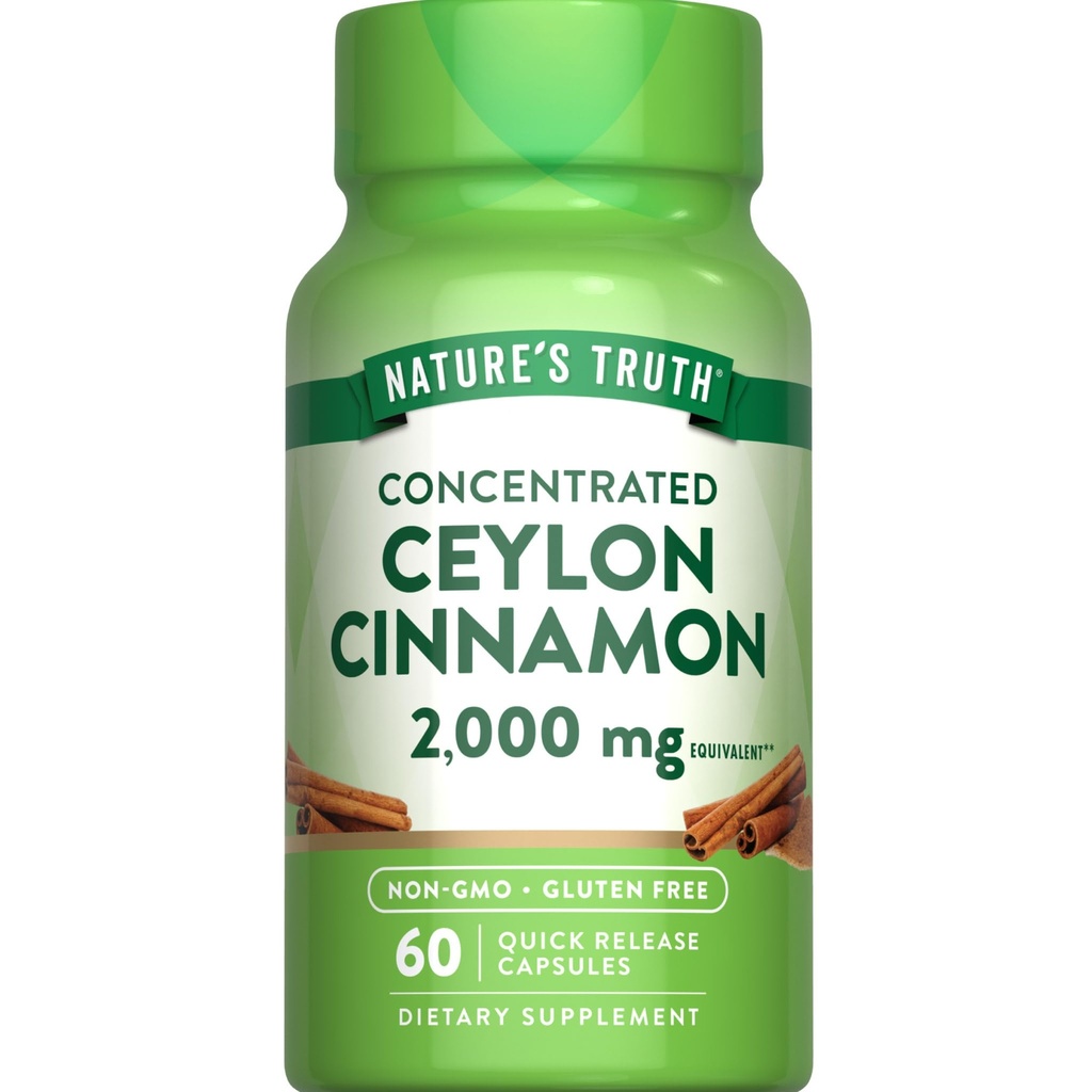 La verdad de la naturaleza Ceilán Cinnamon Pill Capsules ¦ 2000mg  No GMO &amp; Gluten Free Supplement