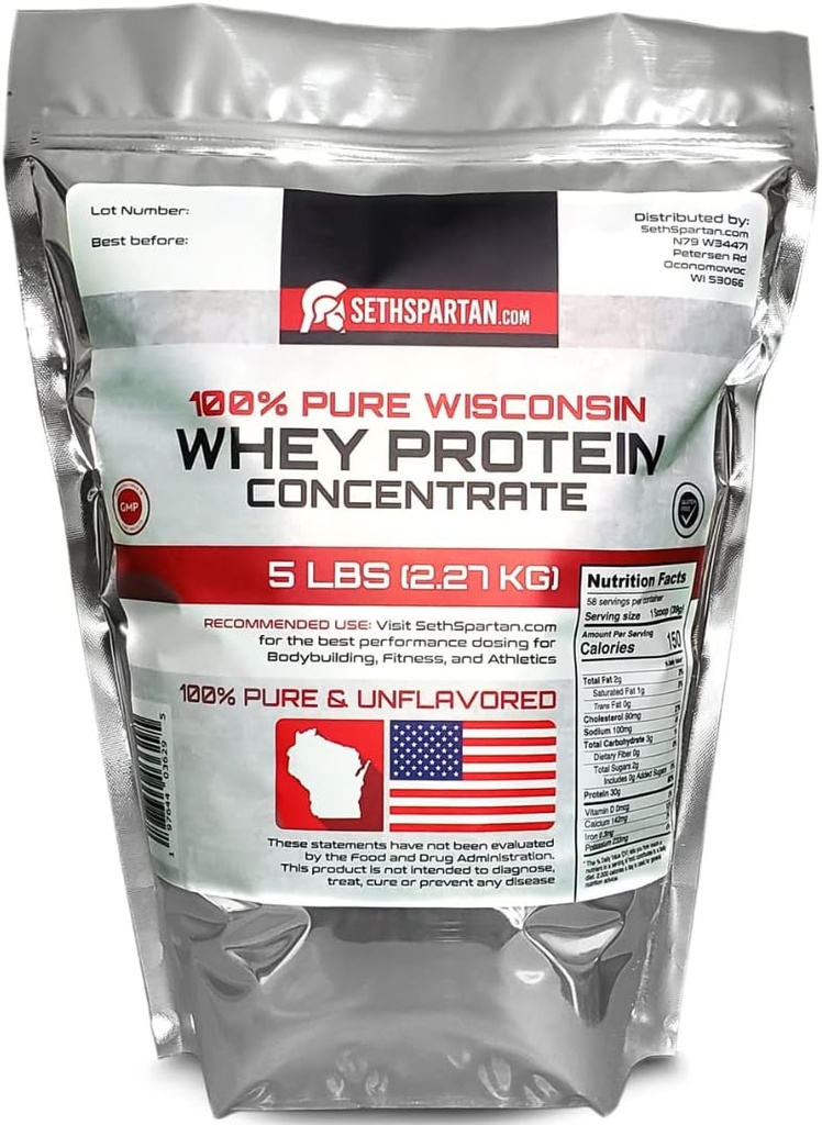 100% Puro Whey Protein - 5 LB (2.27 KG) - 30g Protein Por Scoop! - Desenfrenado Whey Protein - (USA Whey Protein NO importado China)