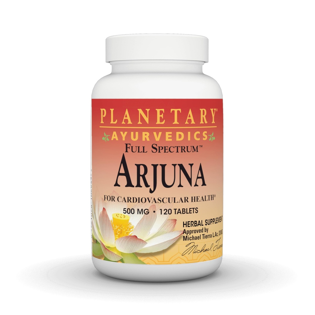 HABITACIONES PLANETARIAS Arjuna Full Spectrum Ayurvedic Nutritional Supplement, 550 Mg, 120 Count