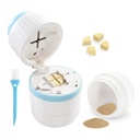 Pill Cutter Splitter for Small and Tiny Pills with Stainless Steel Blade for Cutting Small or Large Pills in Half or Quarter Suitable for Cuting Vitamins, Tablets