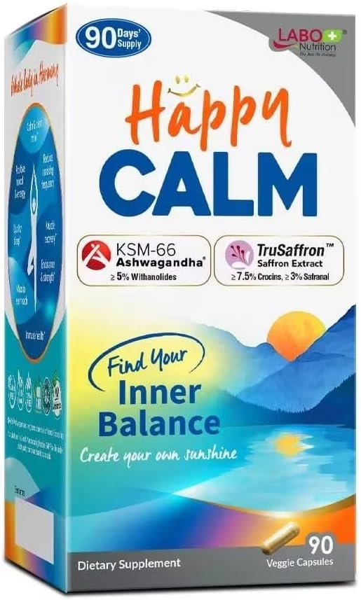 LABO Nutrition AdaptWell Ashwagandha Root Extract √7% withanolides (35mg), Rhodiola Rosea Extract √5% rosavins " Bioperine, for Relax, Adrenal, Immune " Thyroid Support, 90 Condes