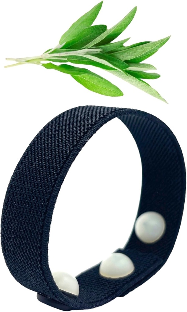 Banda Flash caliente de enfriamiento – Banda de presión para la menopausia, sudaderas nocturnas, orina, sueño, apoyo emocional – aromaterapia Sage Scent