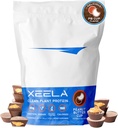 XEELA Planta base de pólvora de proteína vegana - Proteína de 25g de alta Proteína, Pea Proteína para hombres y mujeres - Vitaminas " Minerales, No GMO, Dairy " Gluten Free, LowCarb " LowFat (Peanut Butter Cup)