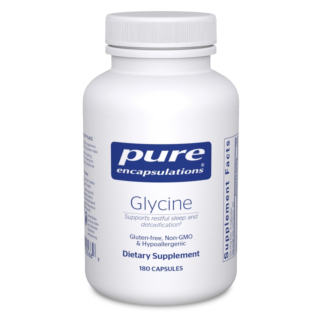 Pure Encapsulations Glycine - Supports Restful Sleep & Liver Detox* - Liver Supplement - Vegan & Gluten-Free - 180 Capsules