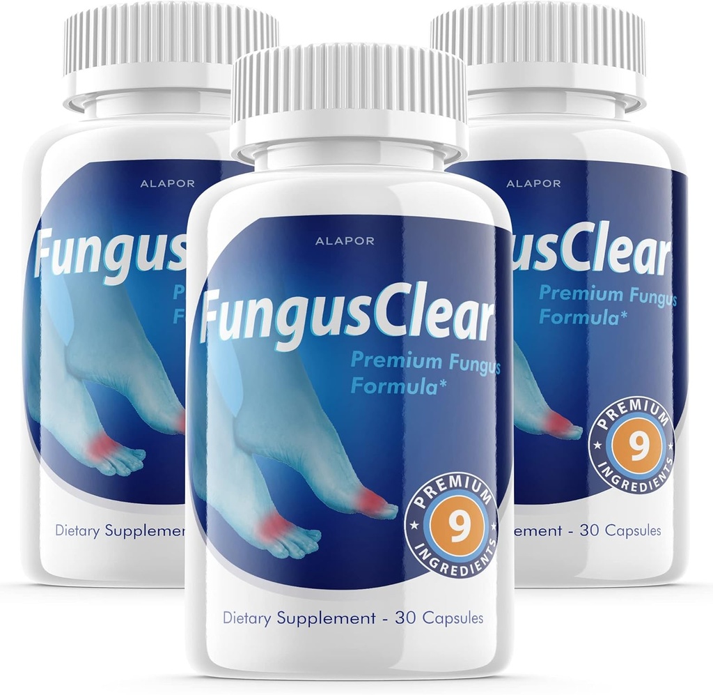 (3 Pack) Fungus Clear - Probiotic Pills, Advance Fórmula Fungusclear Capsules, Max, para 90 Days Supply.