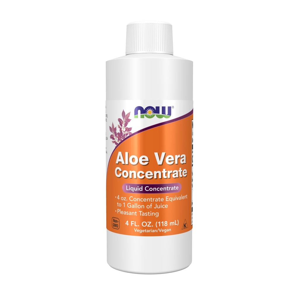 AHORA Suplementos de alimentos, Concentrado de Aloe Vera (40:1 Contiene Polisacáridos activos), 4-Once