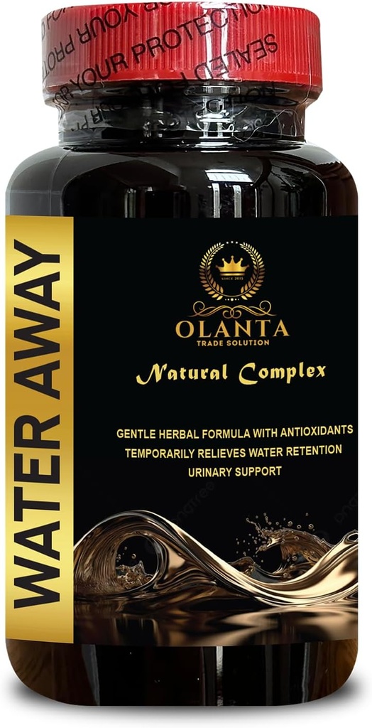 Water Away Supplement - Immunity Booster, Fast Acting Water Away Pills for Women and Men, Fluid Retention, Herbal Diuretic Pills - 1 Bottle 60 Capsules