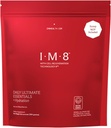 IM8 Daily Ultimate Essentials All-in-1 Multivitamin Suplemento, 92 Nutrient Rich Ingredients CoQ10, Probióticos, Vitaminas, Verdes, GF, Acai Mixed Berry (30 Servings, Refill Pouch)