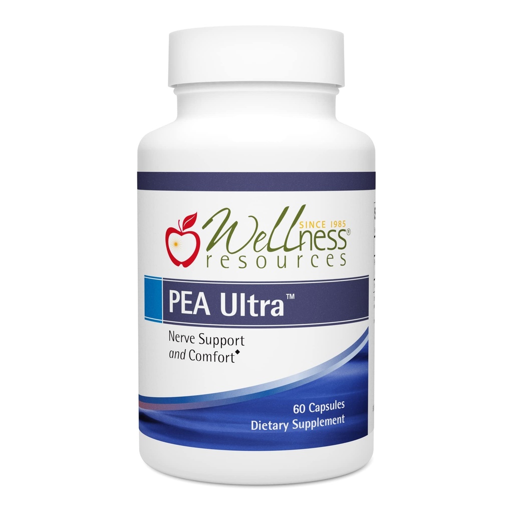 Wellness Resources Pea Ultra with Levagen+ High Absorption Pea Supplement for Minor Pain, Joint Health, Sleep Support, Brain Health & Stress Support - Palmitoylethanolamide 300mg, 60 cápsulas