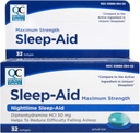 Opciones de calidad Max Strength Sleep Aid, Nighttime Sleep Aid Diphenhydramine HCI 50 mg, Non Habit Forming for Occasional Sleeplessness, Easy to Swallow Softgels, 32 Cuenta Bottle