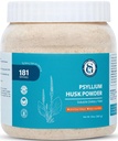Psyllium Husk Powder- 2lb, 32oz | Easy Mixing Dietary Fiber | Finely Ground Powder | Ideal for Keto Baking | Non-GMO
